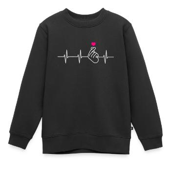 K-Pop Fan Geschenk Koreanische Popmusik - Kinder Premium Organic Sweatshirt - Schwarz - Vorne - AI Model Kid Female (0cm)