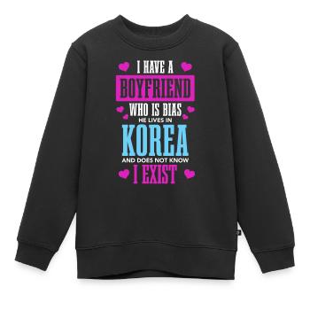 K-Pop-Fan Geschenk Koreanische Popmusik - Kinder Premium Organic Sweatshirt - Schwarz - Vorne - AI Model Kid Female (0cm)