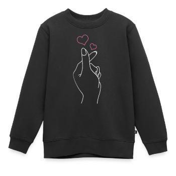 K-Pop-Fan Geschenk Koreanische Popmusik - Kinder Premium Organic Sweatshirt - Schwarz - Vorne - AI Model Kid Female (0cm)