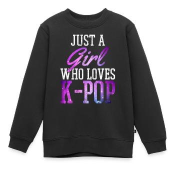 K-Pop-Fan Geschenk Koreanische Popmusik - Kinder Premium Organic Sweatshirt - Schwarz - Vorne - AI Model Kid Female (0cm)
