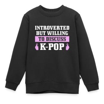 K-Pop-Fan Geschenk Koreanische Popmusik - Kinder Premium Organic Sweatshirt - Schwarz - Vorne - AI Model Kid Female (0cm)