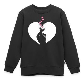 K-Pop-Fan Geschenk Koreanische Popmusik - Kinder Premium Organic Sweatshirt - Schwarz - Vorne - AI Model Kid Female (0cm)