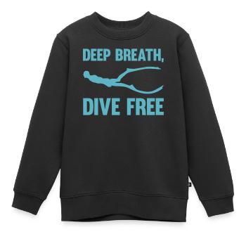 Plongée, Apnée Plongée, Apnée No Limit Apnée Apnée - Sweat Premium enfant bio - noir - Devant - AI Model Kid Female (0cm)