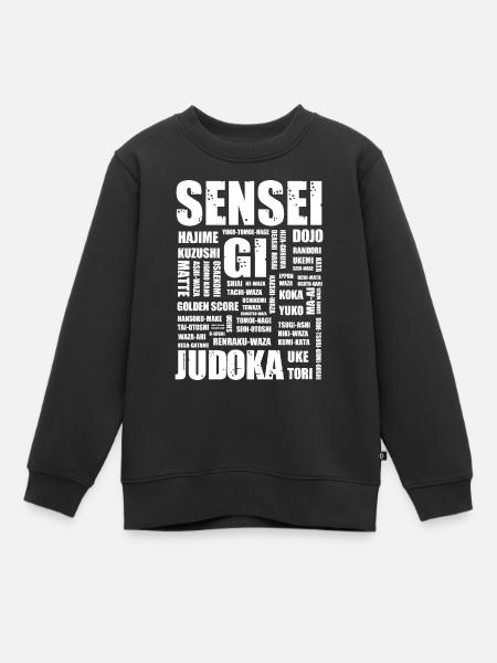 Judo - Kinder Premium Organic Sweatshirt - Schwarz