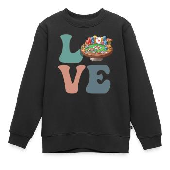 Casino Gambling Players - Kids Premium Organic Sweatshirt - black - Front - AI Model Kid Female (0cm)
