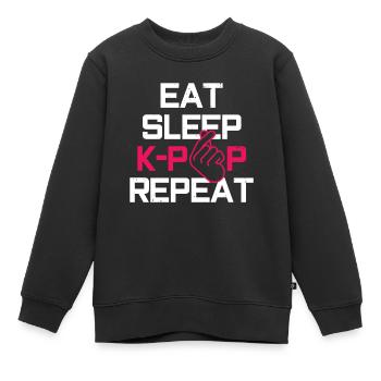 K-Pop-Fan Geschenk Koreanische Popmusik - Kinder Premium Organic Sweatshirt - Schwarz - Vorne - AI Model Kid Female (0cm)
