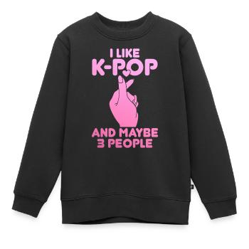 K-Pop-Fan Geschenk Koreanische Popmusik - Kinder Premium Organic Sweatshirt - Schwarz - Vorne - AI Model Kid Female (0cm)