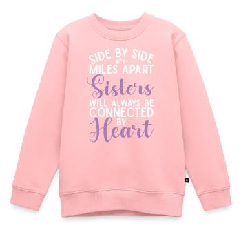 Sister Gifts - Kinder Premium Organic Sweatshirt - Rosa - Vorne - AI Model Kid Female (0cm)