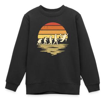 Handballer Evolution Handballteam - Kinder Premium Organic Sweatshirt - Schwarz - Vorne - AI Model Kid Female (0cm)
