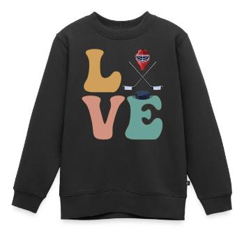 Eishockeyspieler Torwart Torhüter - Kinder Premium Organic Sweatshirt - Schwarz - Vorne - AI Model Kid Female (0cm)