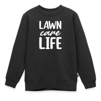 Entretien de la pelouse Life Entretien de pelouse drôle - Sweat Premium enfant bio - noir - Devant - AI Model Kid Female (0cm)