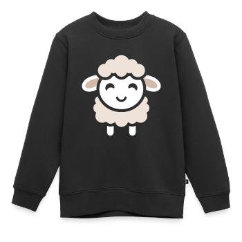 Baby Schaf Kleines Mutterschaf - Kinder Premium Organic Sweatshirt - Schwarz - Vorne - AI Model Kid Female (0cm)