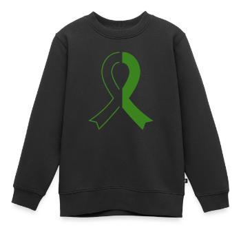 Don d’organes Greffe d’organes Don d’organes - Sweat Premium enfant bio - noir - Devant - AI Model Kid Female (0cm)