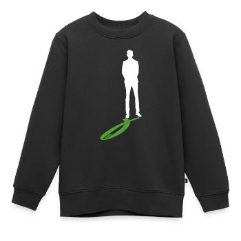 Don d’organes Greffe d’organes Don d’organes - Sweat Premium enfant bio - noir - Devant - AI Model Kid Female (0cm)