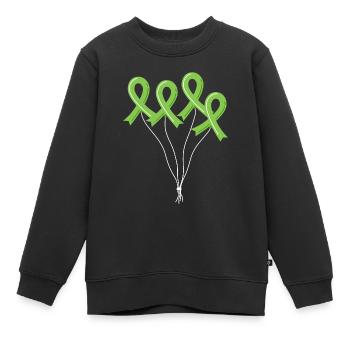 Don d’organes Greffe d’organes Don d’organes - Sweat Premium enfant bio - noir - Devant - AI Model Kid Female (0cm)