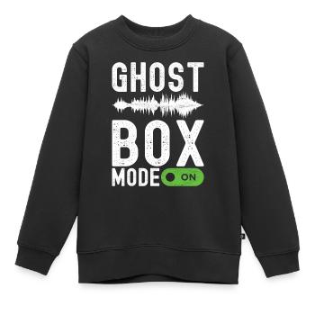 Enquêteur paranormal Chasse aux fantômes - Sweat Premium enfant bio - noir - Devant - AI Model Kid Female (0cm)