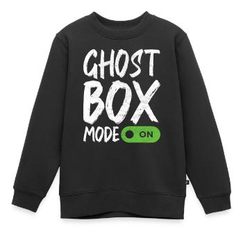 Enquêteur paranormal Chasse aux fantômes - Sweat Premium enfant bio - noir - Devant - AI Model Kid Female (0cm)
