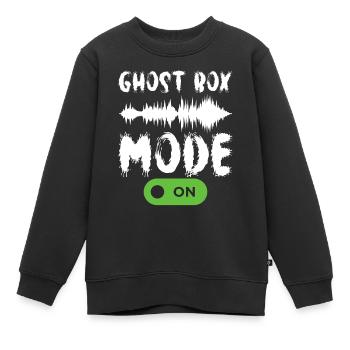 Enquêteur paranormal Chasse aux fantômes - Sweat Premium enfant bio - noir - Devant - AI Model Kid Female (0cm)