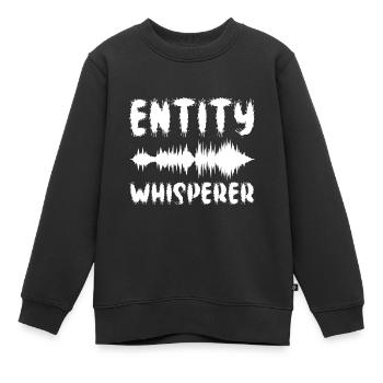 Enquêteur paranormal Chasse aux fantômes - Sweat Premium enfant bio - noir - Devant - AI Model Kid Female (0cm)