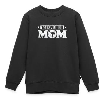 Taekwondo Mom Kampfsport Training - Kinder Premium Organic Sweatshirt - Schwarz - Vorne - AI Model Kid Female (0cm)