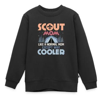 Scout Mom Level Up: Ultimate Cool Tee - Kinder Premium Organic Sweatshirt - Schwarz - Vorne - AI Model Kid Female (0cm)