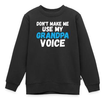 Grandpa Gifts - Kinder Premium Organic Sweatshirt - Schwarz - Vorne - AI Model Kid Female (0cm)