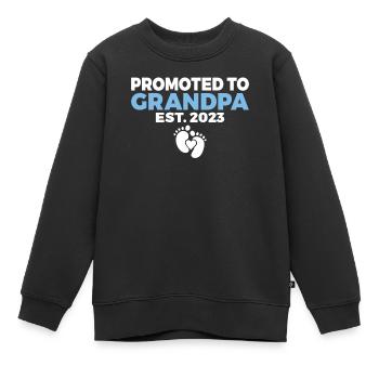 Grandpa Gifts - Kinder Premium Organic Sweatshirt - Schwarz - Vorne - AI Model Kid Female (0cm)