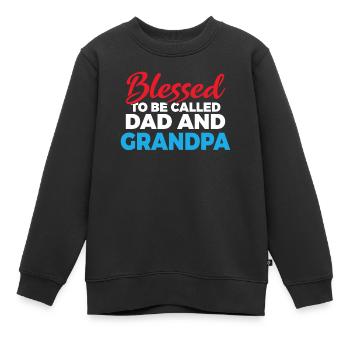 Grandpa Gifts - Kinder Premium Organic Sweatshirt - Schwarz - Vorne - AI Model Kid Female (0cm)