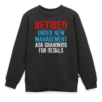 Grandpa Gifts - Kinder Premium Organic Sweatshirt - Schwarz - Vorne - AI Model Kid Female (0cm)