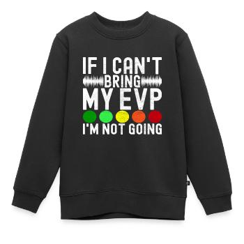 Enquêteur paranormal Chasse aux fantômes - Sweat Premium enfant bio - noir - Devant - AI Model Kid Female (0cm)