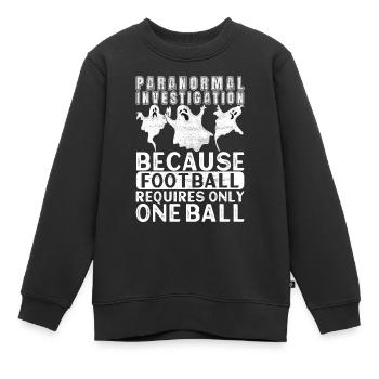Enquêteur paranormal Chasse aux fantômes - Sweat Premium enfant bio - noir - Devant - AI Model Kid Female (0cm)