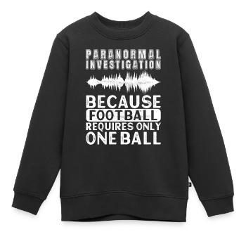 Enquêteur paranormal Chasse aux fantômes - Sweat Premium enfant bio - noir - Devant - AI Model Kid Female (0cm)