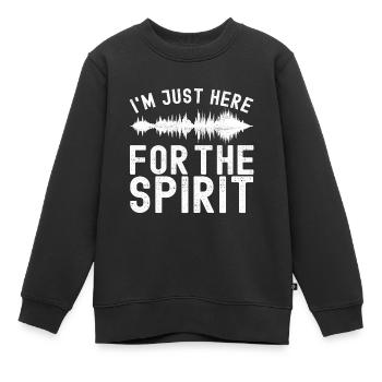 Enquêteur paranormal Chasse aux fantômes - Sweat Premium enfant bio - noir - Devant - AI Model Kid Female (0cm)
