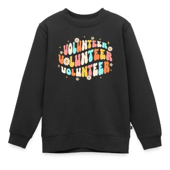 Escouade de bénévoles - Sweat Premium enfant bio - noir - Devant - AI Model Kid Female (0cm)