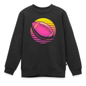 American Football - Kinder Premium Organic Sweatshirt - Schwarz - Vorne - AI Model Kid Female (0cm)