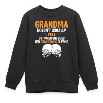 Grandma Gifts - Kinder Premium Organic Sweatshirt - Schwarz - Vorne - AI Model Kid Female (0cm)