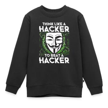 Ethical Hacker Ethischer Hacker - Kinder Premium Organic Sweatshirt - Schwarz - Vorne - AI Model Kid Female (0cm)