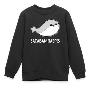 Sacabambaspis Fisch Meme - Kinder Premium Organic Sweatshirt - Schwarz - Vorne - AI Model Kid Female (0cm)