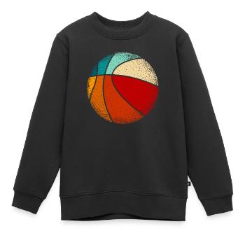 Joueur de basket-ball - Sweat Premium enfant bio - noir - Devant - AI Model Kid Female (0cm)