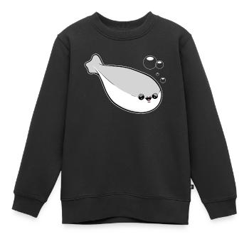 Sacabambaspis Fisch Meme - Kinder Premium Organic Sweatshirt - Schwarz - Vorne - AI Model Kid Female (0cm)