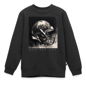 Gridiron Football Touchdown am amerikanischen Spieltag - Kinder Premium Organic Sweatshirt - Schwarz - Vorne - AI Model Kid Female (0cm)