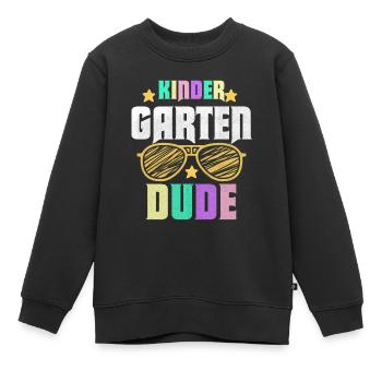 Kindergarten Dude Funny Pre School Bff - Kids Premium Organic Sweatshirt - black - Front - AI Model Kid Female (0cm)