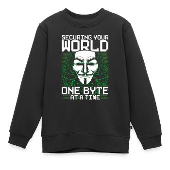Ethical Hacker Ethischer Hacker - Kinder Premium Organic Sweatshirt - Schwarz - Vorne - AI Model Kid Female (0cm)