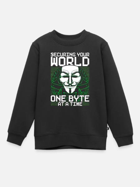 Ethical Hacker Ethischer Hacker - Kinder Premium Organic Sweatshirt - Schwarz