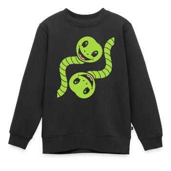 Little Snake Humor - Kinder Premium Organic Sweatshirt - Schwarz - Vorne - AI Model Kid Female (0cm)