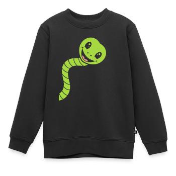 Little Snake Humor - Kinder Premium Organic Sweatshirt - Schwarz - Vorne - AI Model Kid Female (0cm)