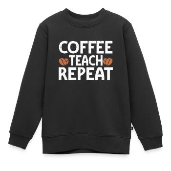 Barista Kaffee - Kinder Premium Organic Sweatshirt - Schwarz - Vorne - AI Model Kid Female (0cm)