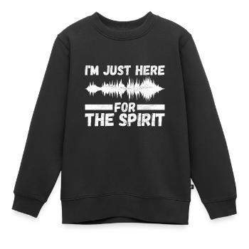 Enquêteur paranormal Chasse aux fantômes - Sweat Premium enfant bio - noir - Devant - AI Model Kid Female (0cm)