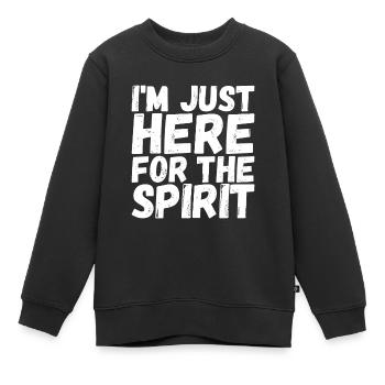 Enquêteur paranormal Chasse aux fantômes - Sweat Premium enfant bio - noir - Devant - AI Model Kid Female (0cm)