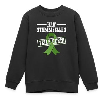 Cellules souches Thérapie par cellules souches Don de cellules souches - Sweat Premium enfant bio - noir - Devant - AI Model Kid Female (0cm)